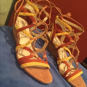 Strappy Low Heel Sandals